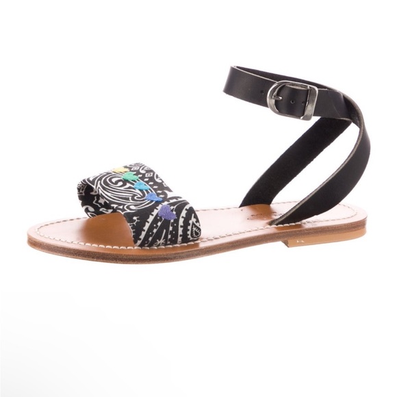 K.Jacques French Handcrafted Leather Slingback Sandals from St.Tropez (US 7) NWT - Picture 3 of 8